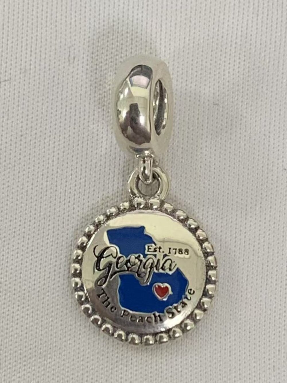 Pandora Geogia Exclusive Charm Pendant, S925 Silver Jewelry